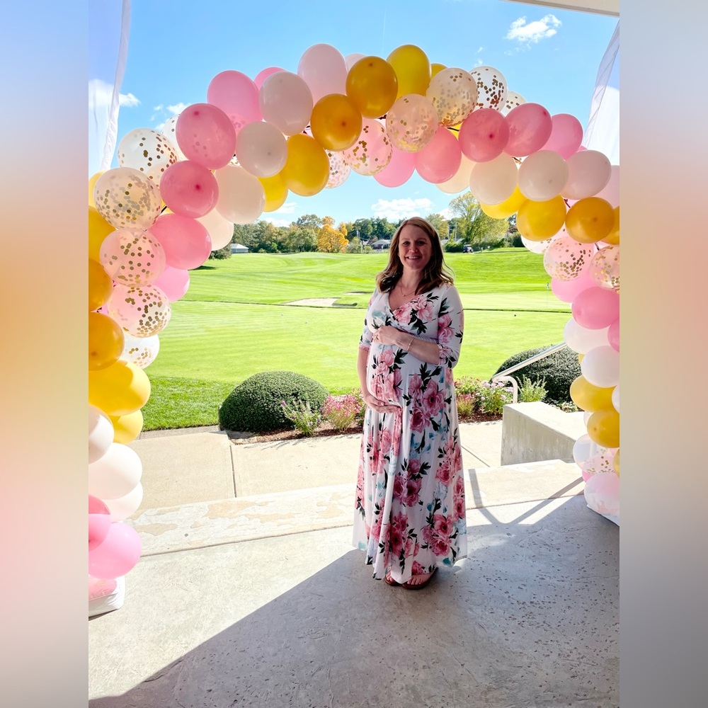Pink Blush Maternity Dress